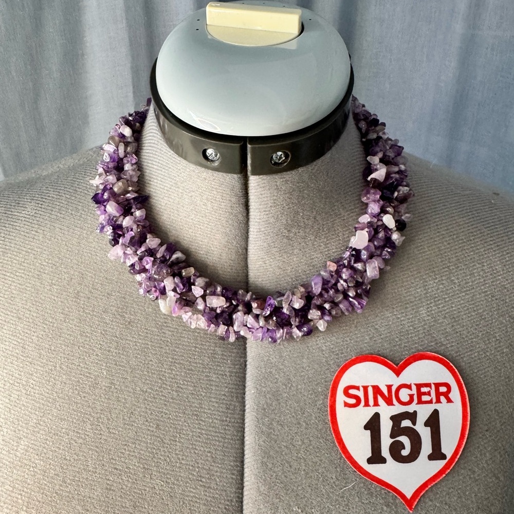 Purple Gemstone Necklace